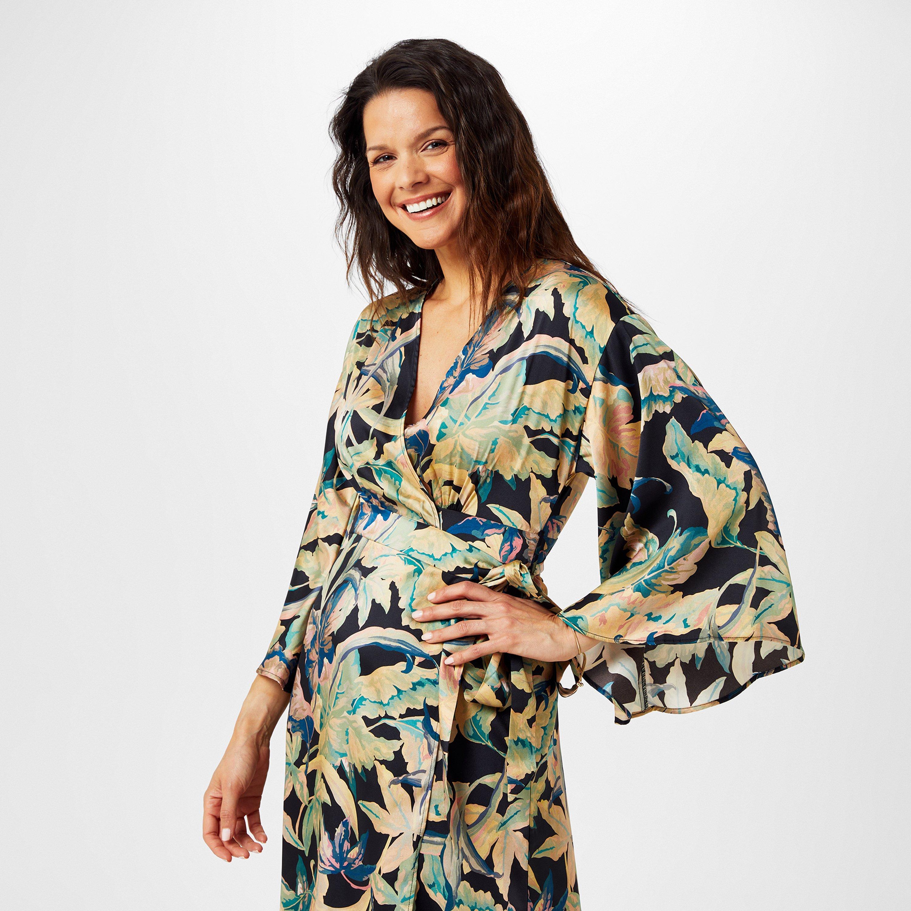Biba Kimono Sleeve Wrap Dress