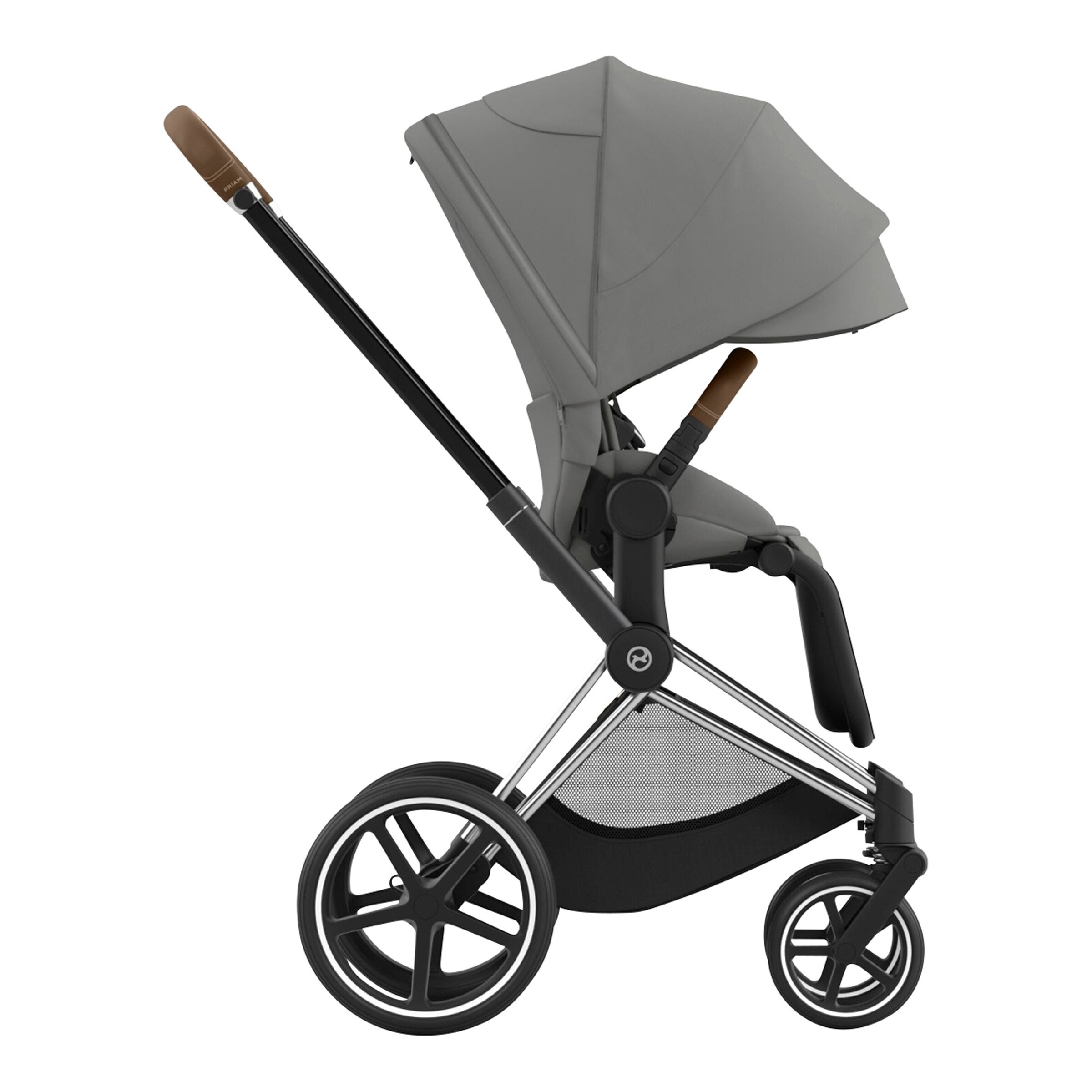 Cybex - PLATINUM Kombikinderwagen PRIAM Comfort Bundle chrome brown / mirage grey