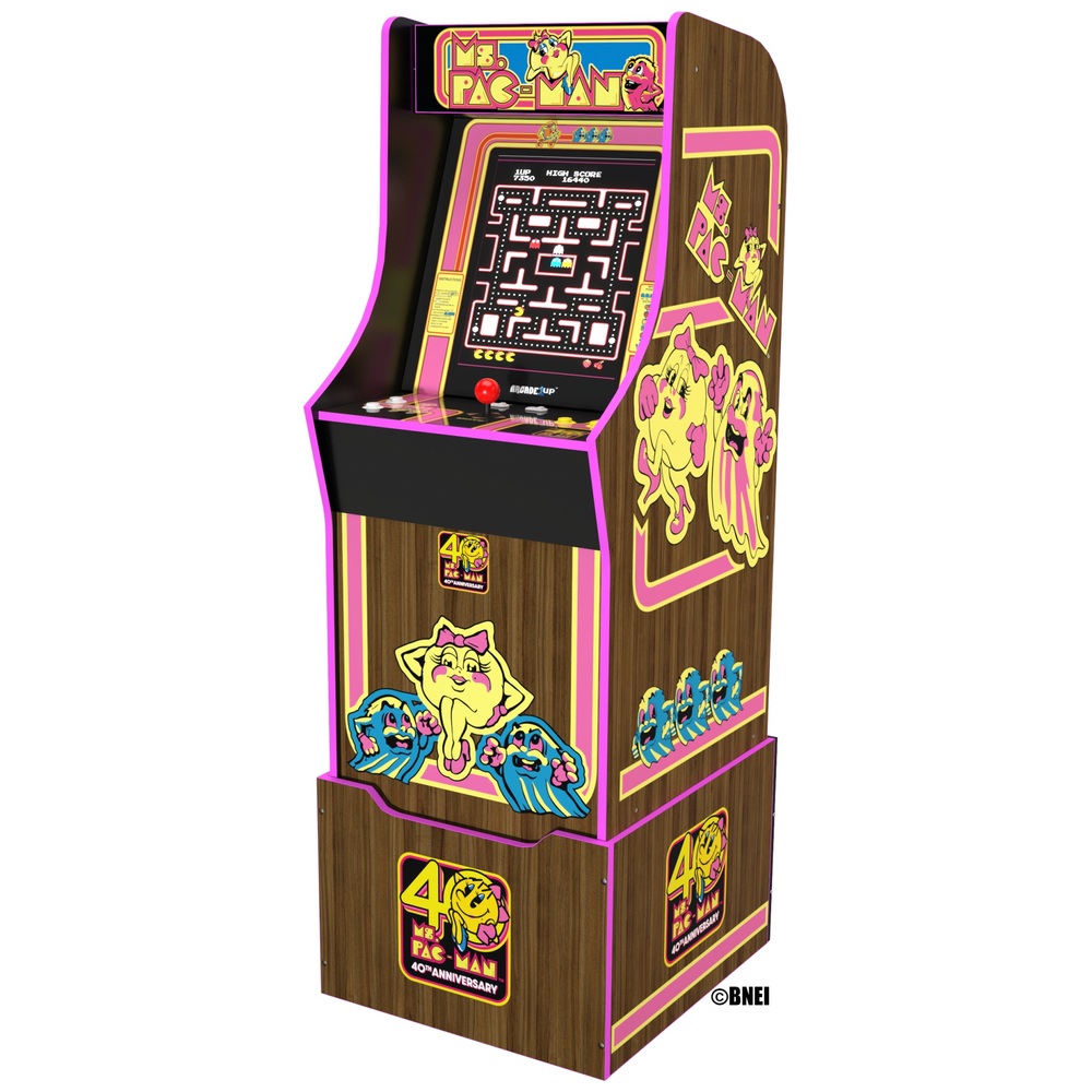 Arcade1Up Ms. Pac-Man 40th Anniversary Edition Spielautomaten mit 10 Spielen