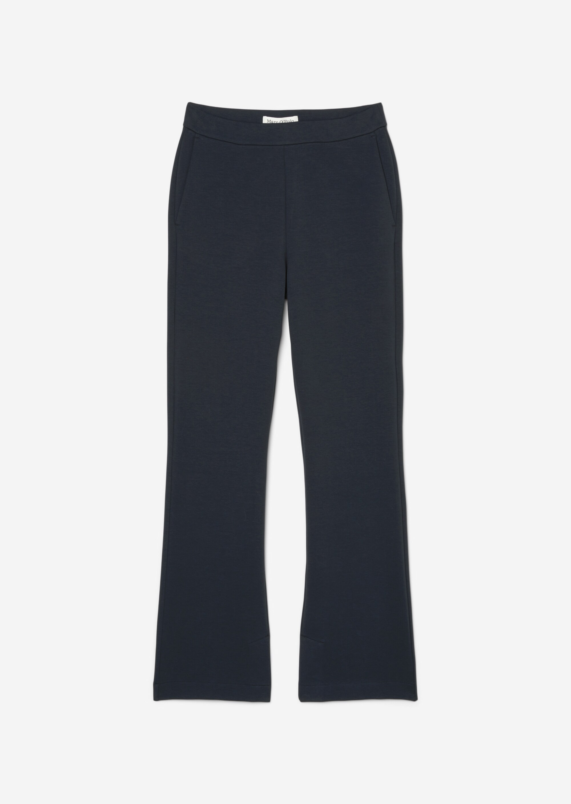 Jersey-Hose mit geschlitztem Saum regular aus Interlock-Qualität