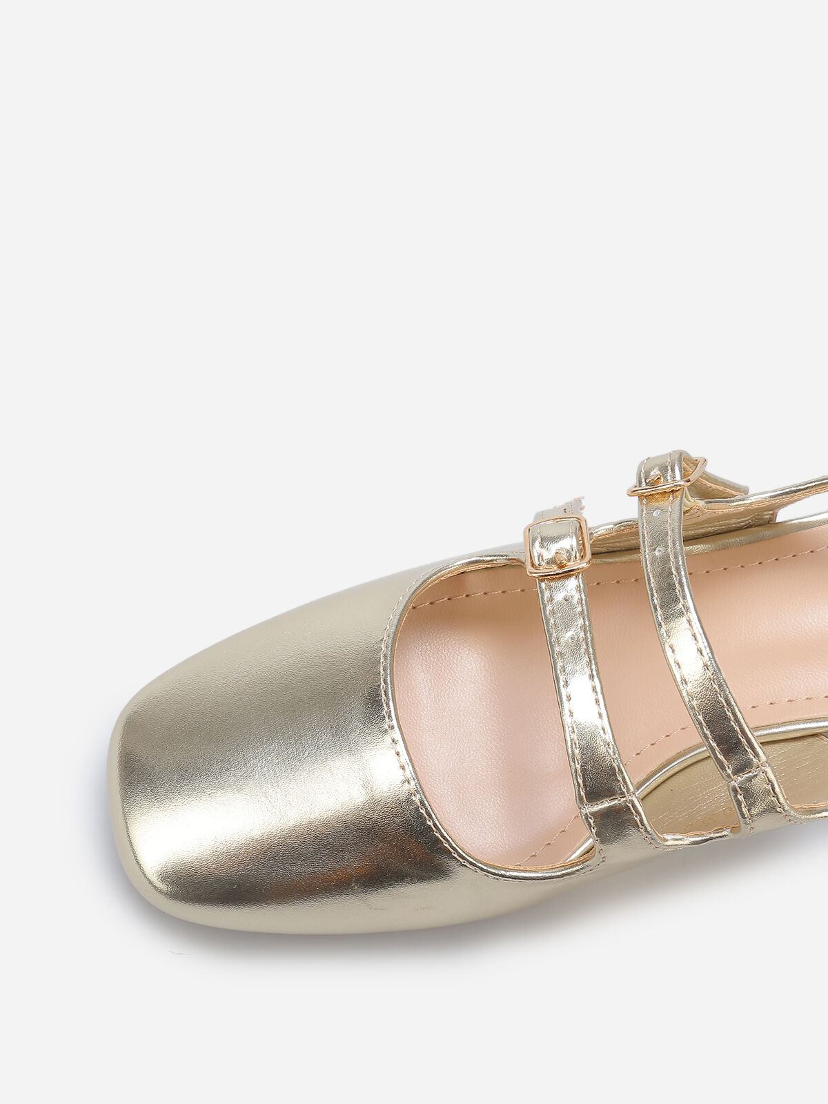 Babies slingback à double brides- Doré
