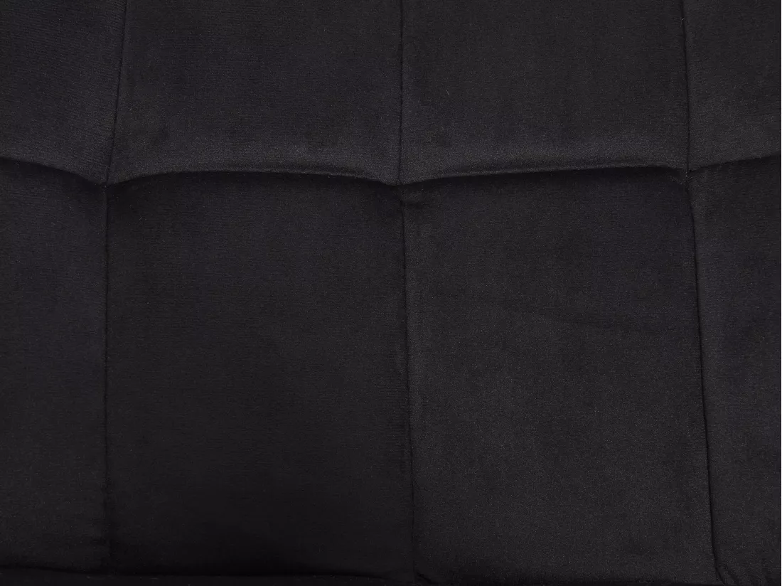 Lot de 2 tabourets de bar en velours et métal - Hauteur réglable - Noir - PEGA de Pascal MORABITO
