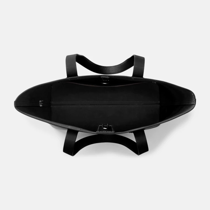 Cabas en cuir Tuckerman pour femme en noir