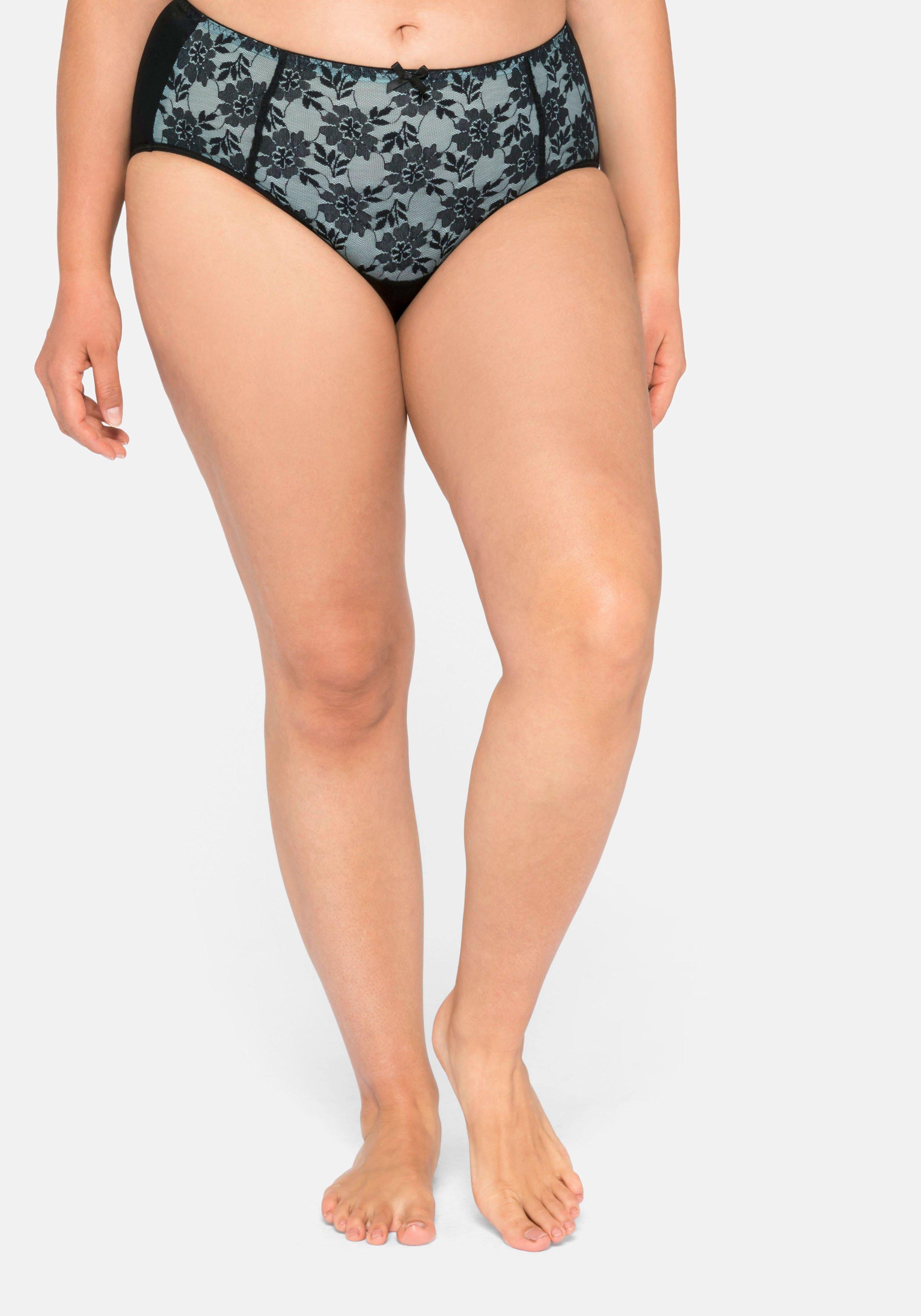 Slip in abdeckender Schnittform, mit Spitze und Mesh