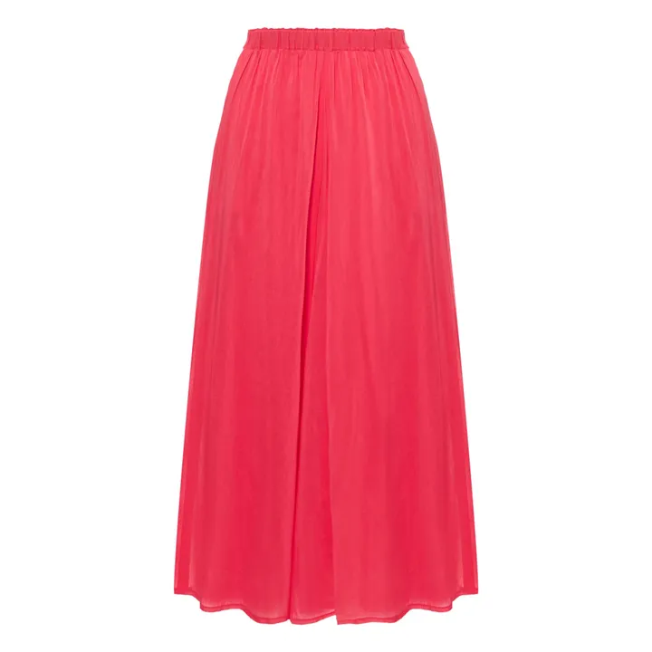 Forte Forte Jupe Elastiquée Voile de Coton et Soie | Rose