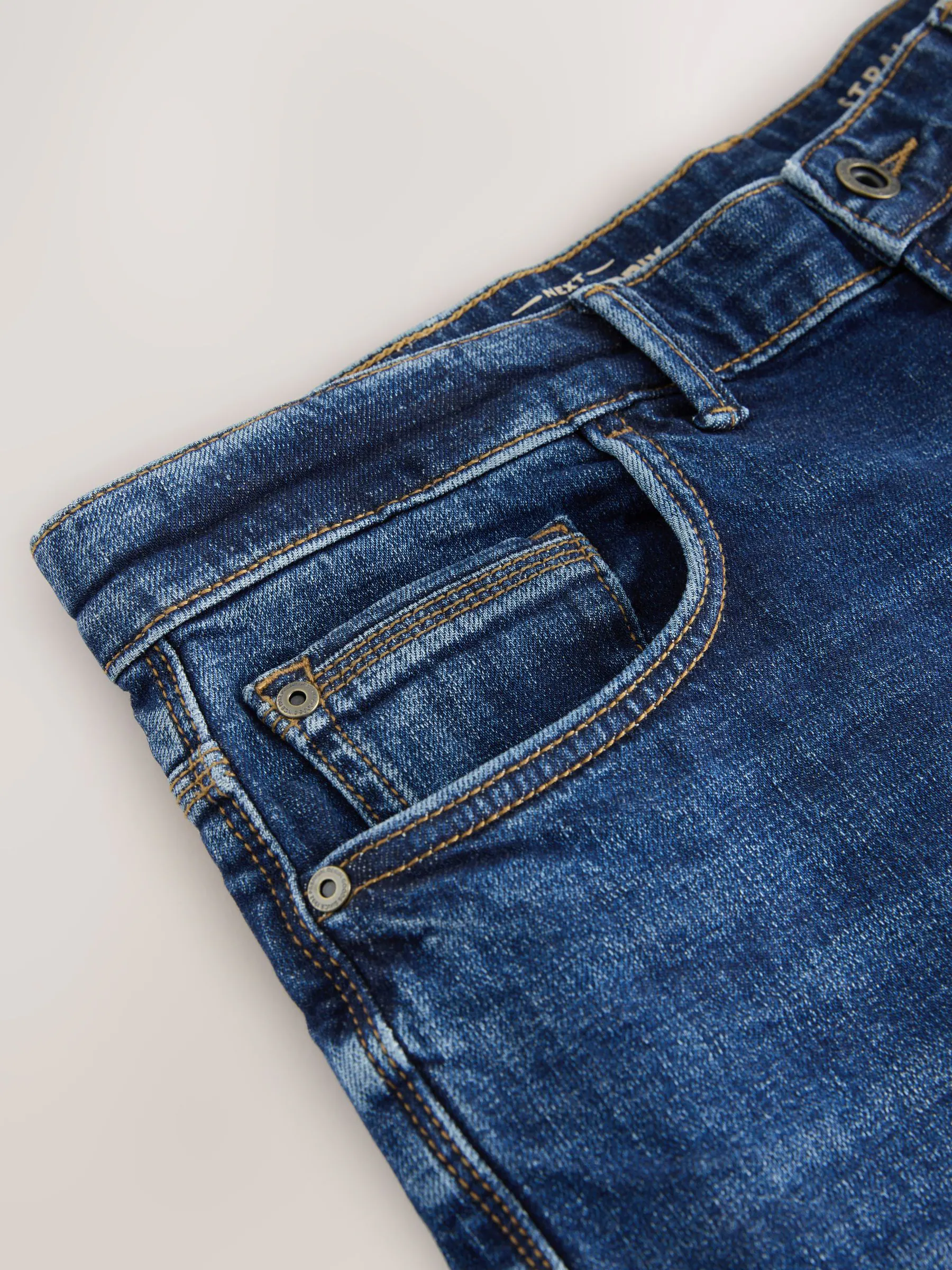 Blauw - Straight fit - Authentieke stretch denim jeans