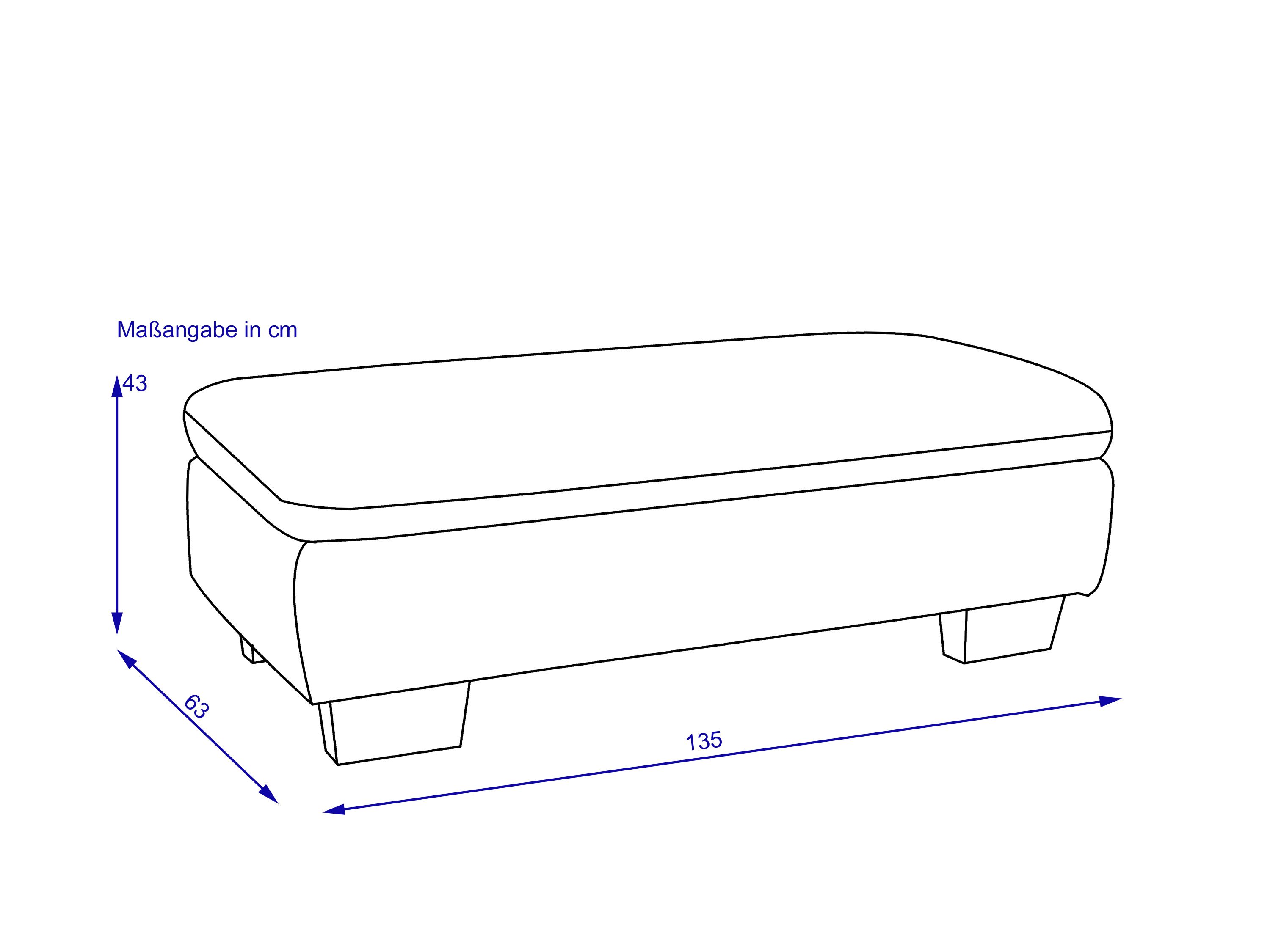 Hocker SYSTEMPOLSTER XXL aufklappbar MARGO natur