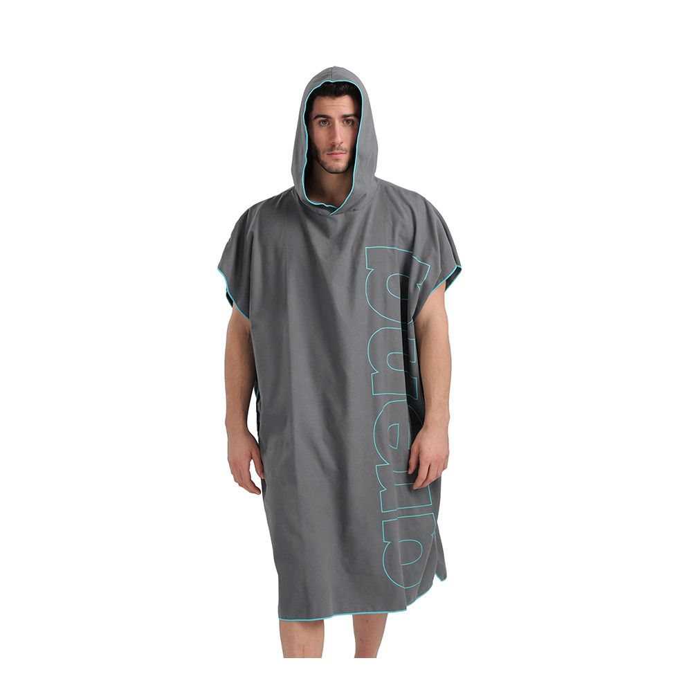 Arena SMART PLUS - Poncho dark grey/sky