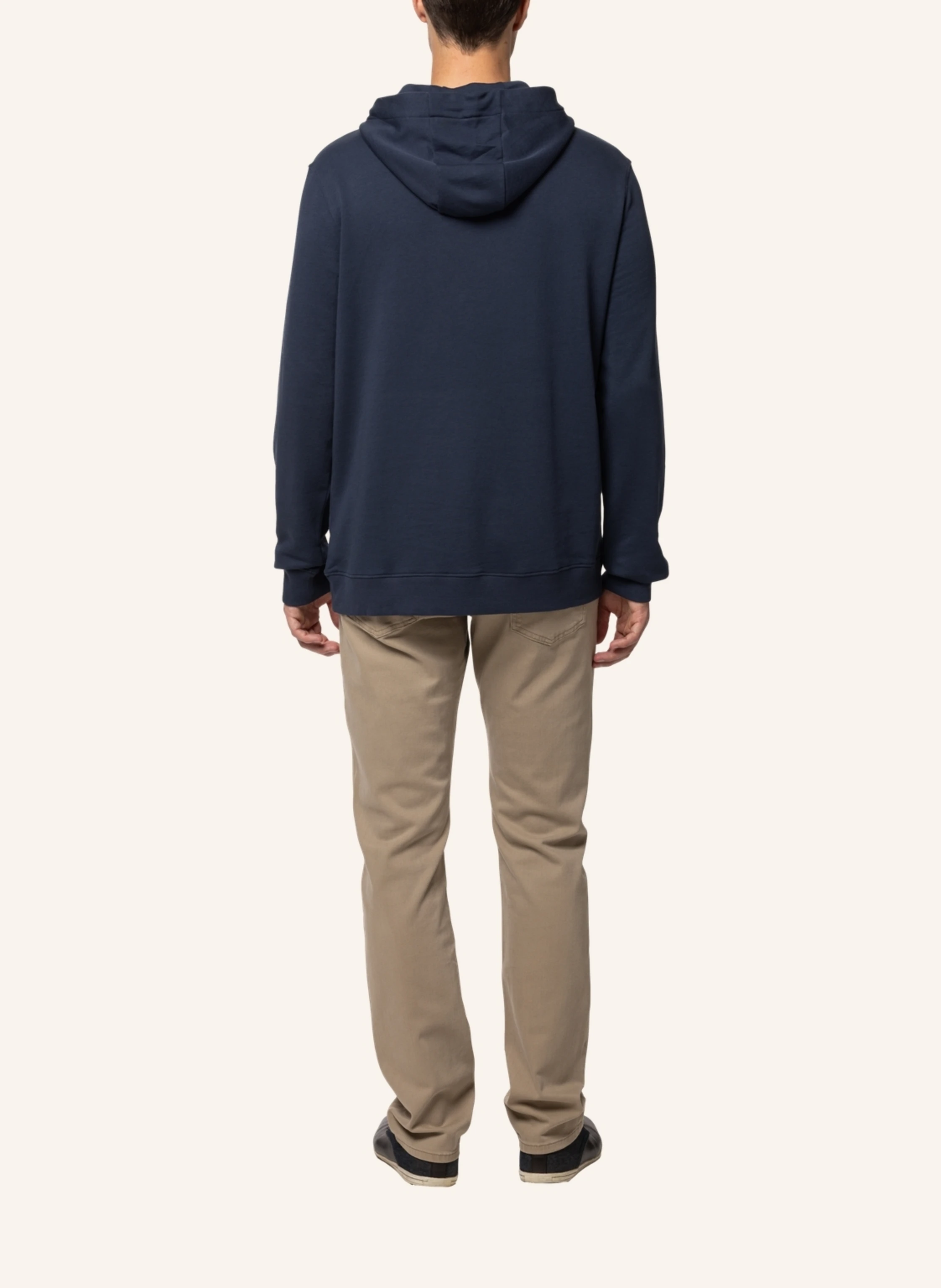 TRUSTED HANDWORK 1/1-Sleeve Hoodie Sweatshirt with Front Pocket