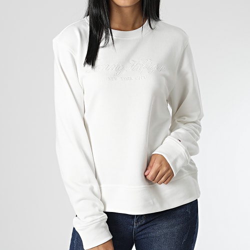 Sweat Crewneck Femme High Shine 5976 Blanc