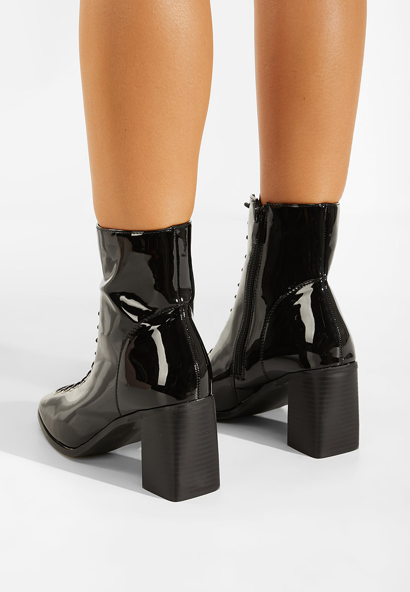 Bottines à talon noires Semeda