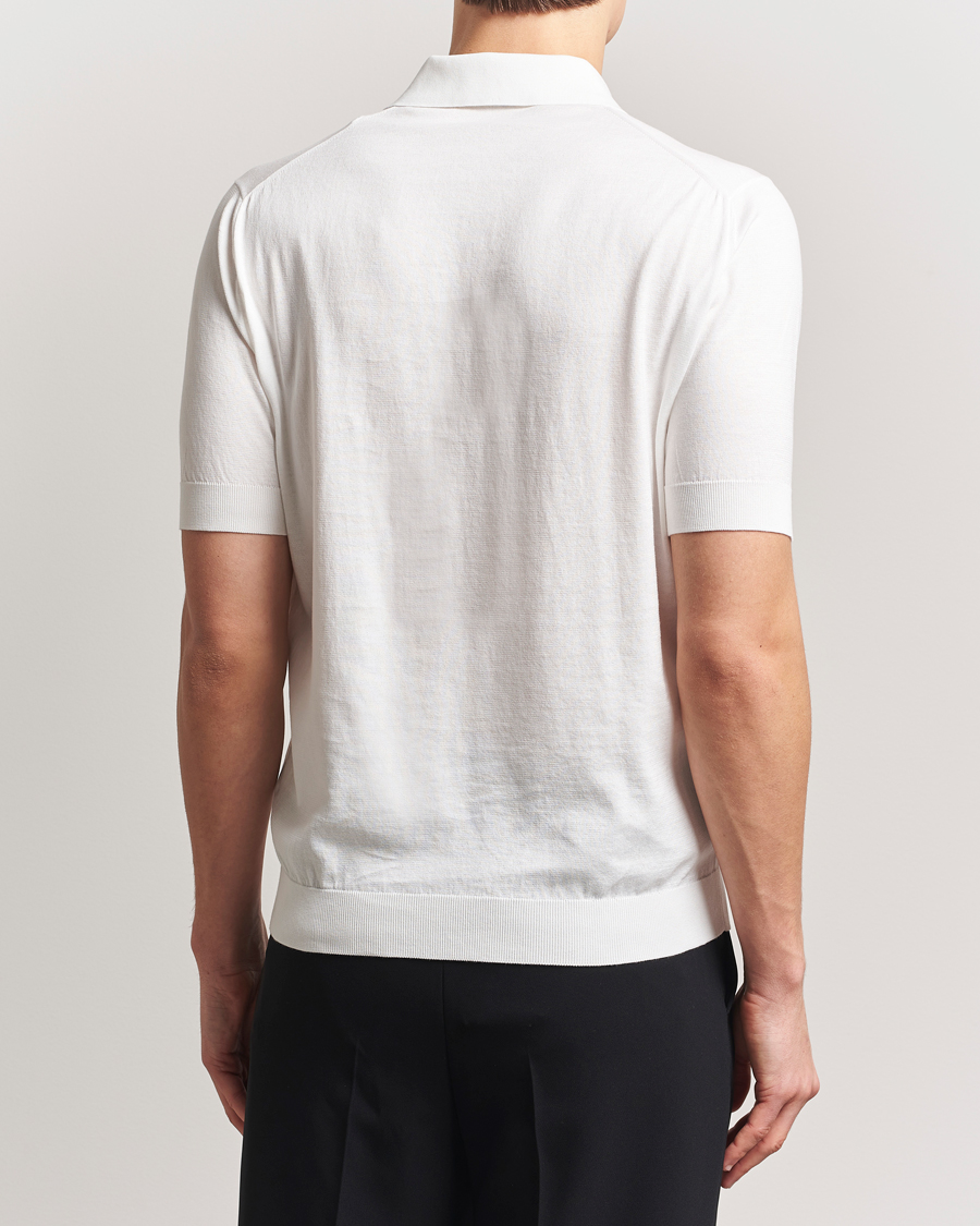 Lardini Knitted Cotton Polo White