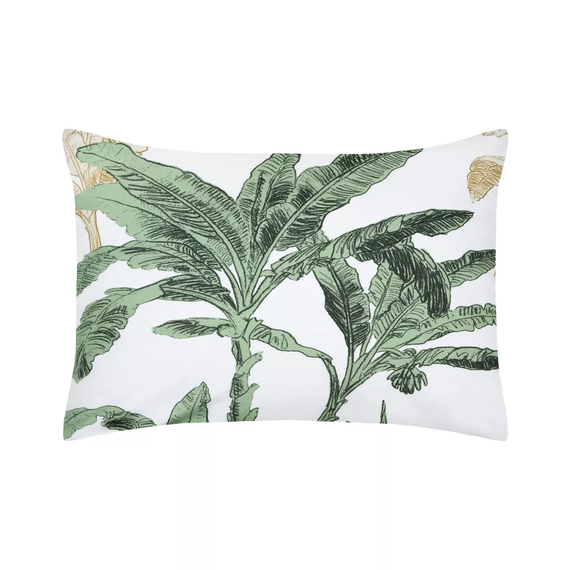 Taie d'oreiller rectangulaire percale de coton (50 x 70 cm) Arama Jaune