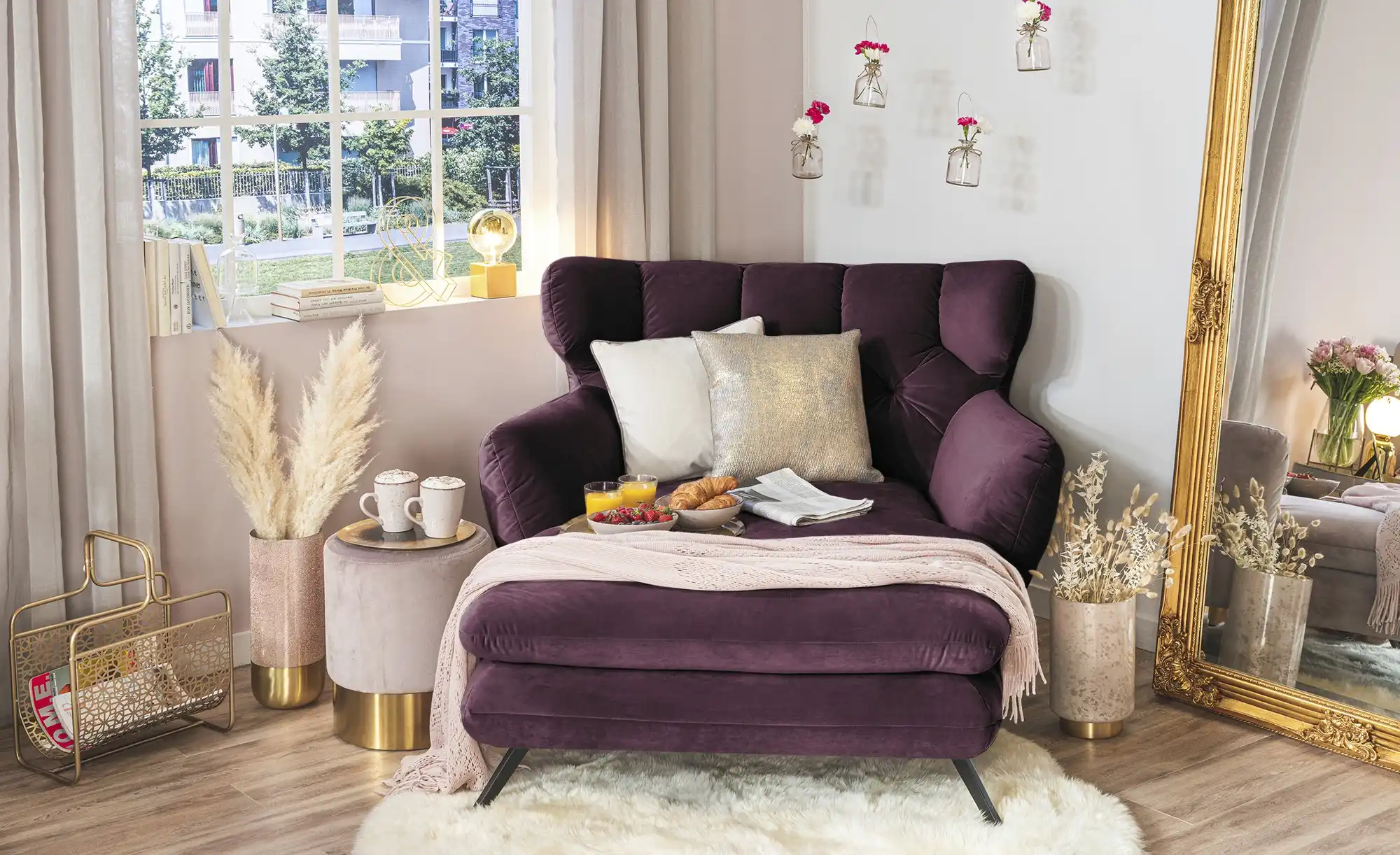Jette Home Longseat-Sessel Samt Caldara