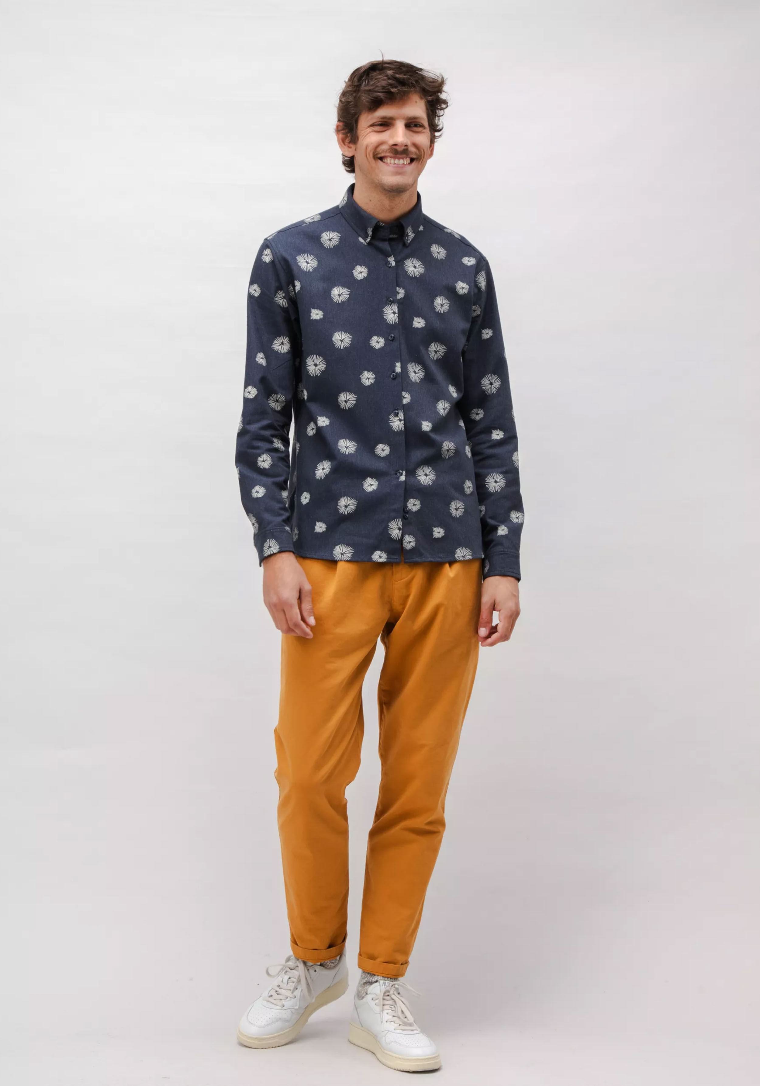 Brava Fabrics Flanellhemd Urchin Navy