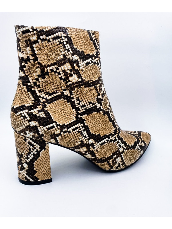 Bottines Python marron 'Elyn'