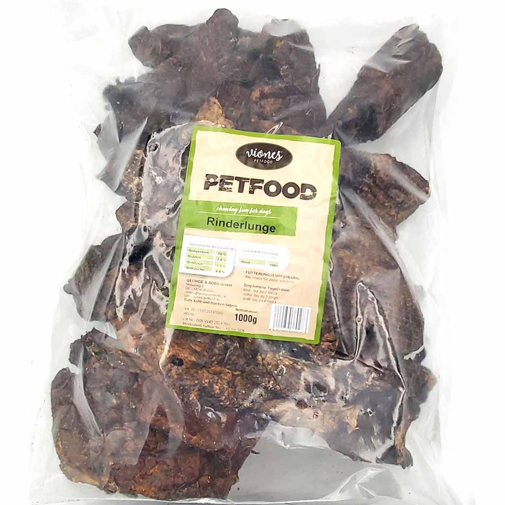 Hundesnack Rinderlunge 1 kg MHD:15.10.26