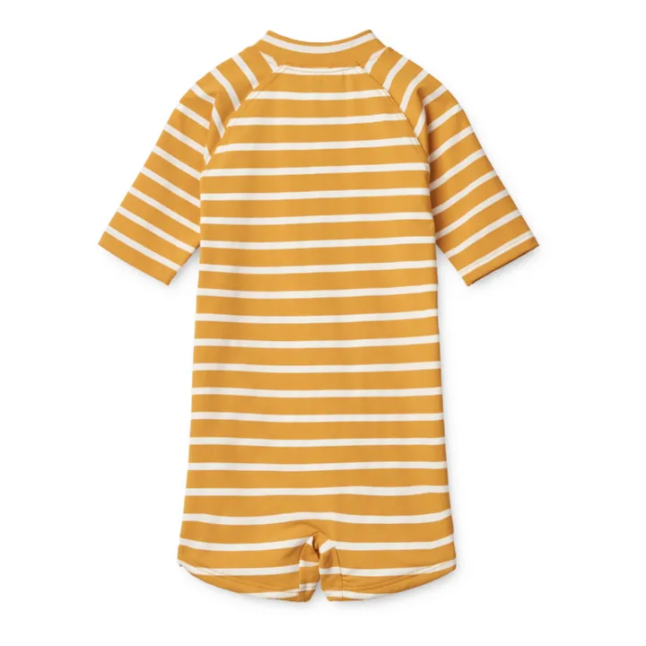 Liewood Combishort Anti-UV Max Rayée | Jaune moutarde