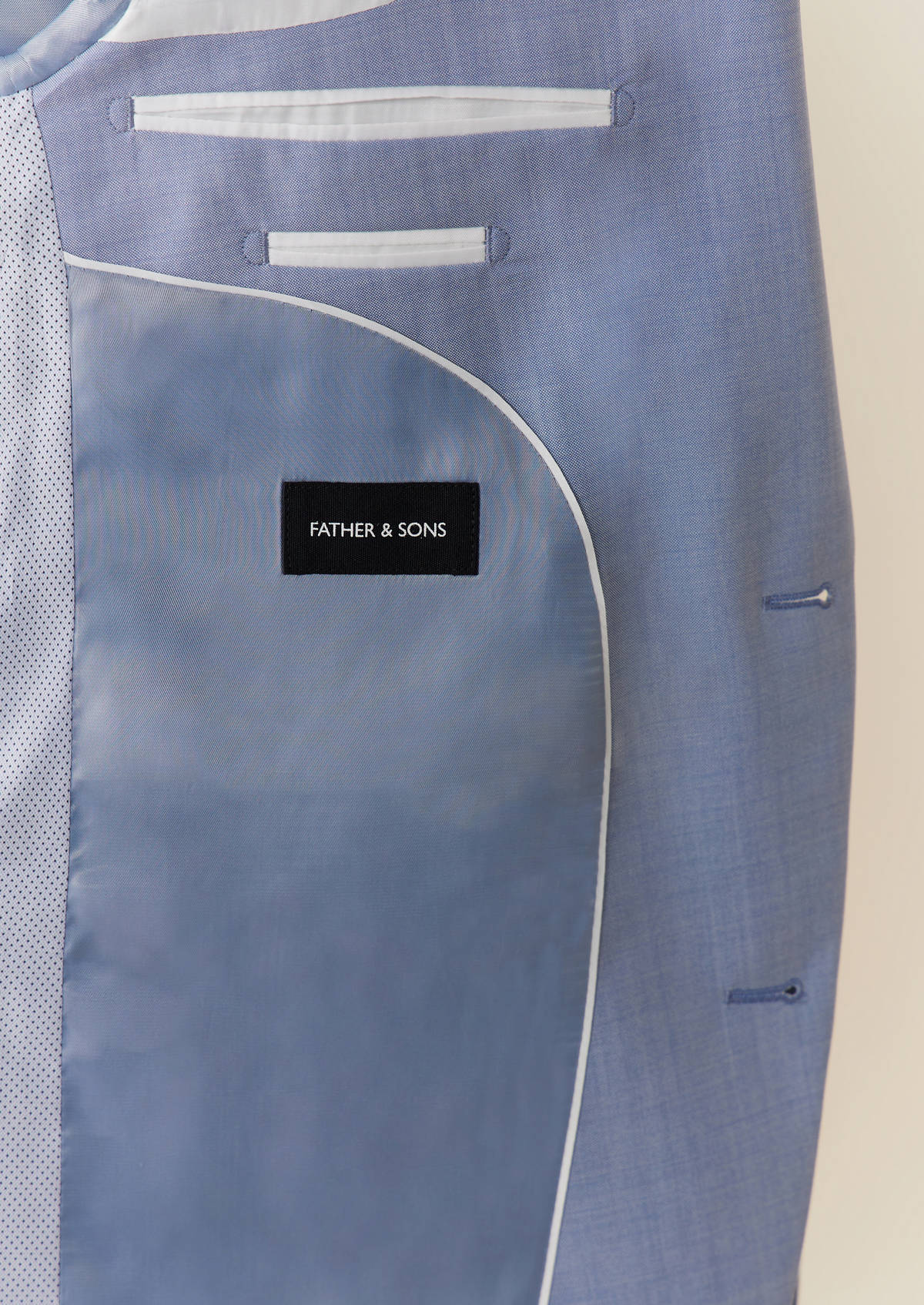 Costume 2 pièces Slim en laine unie bleu turquin