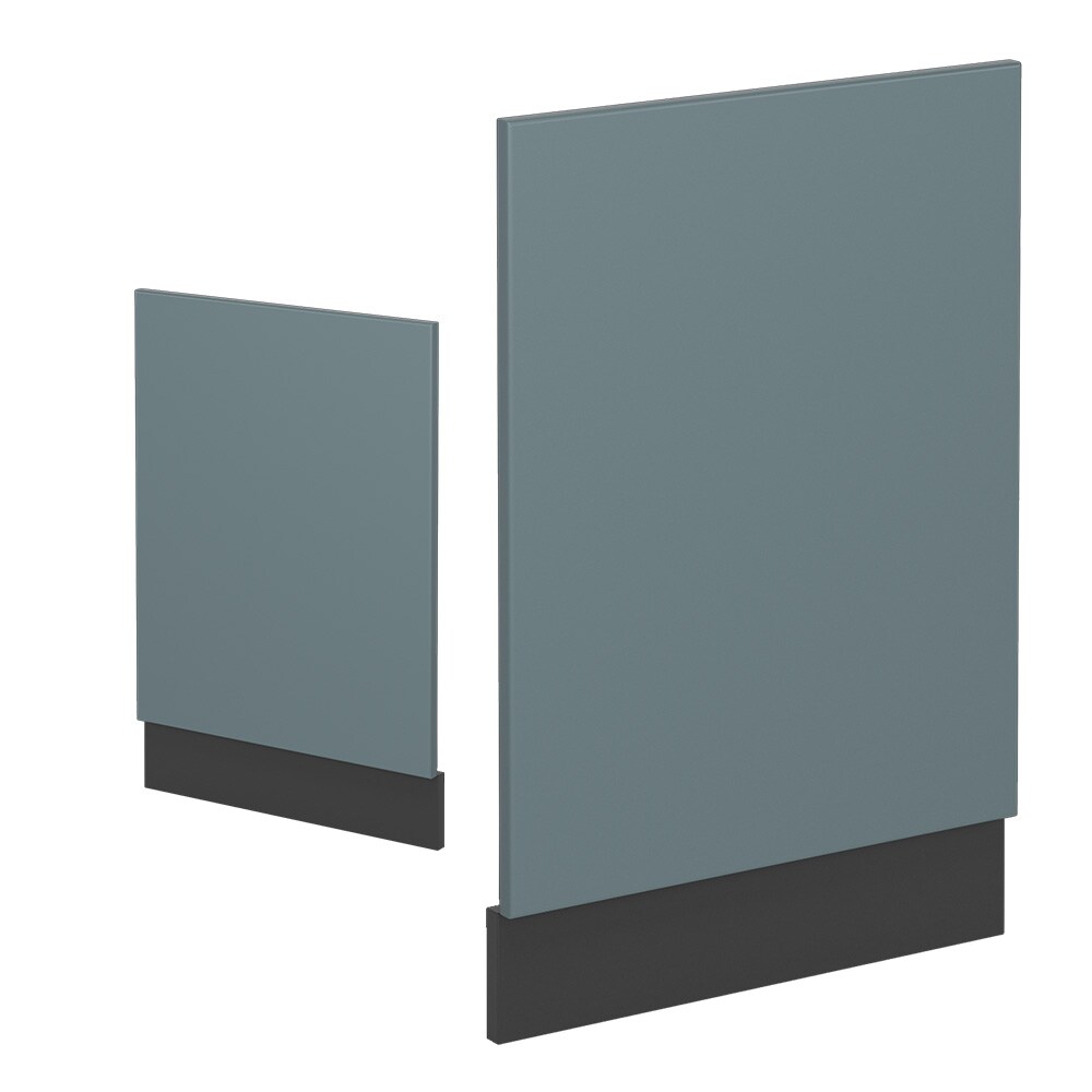 Vicco Geschirrspülerblende Küchenmöbel R-Line Solid Anthrazit Blau Grau 45 cm modern