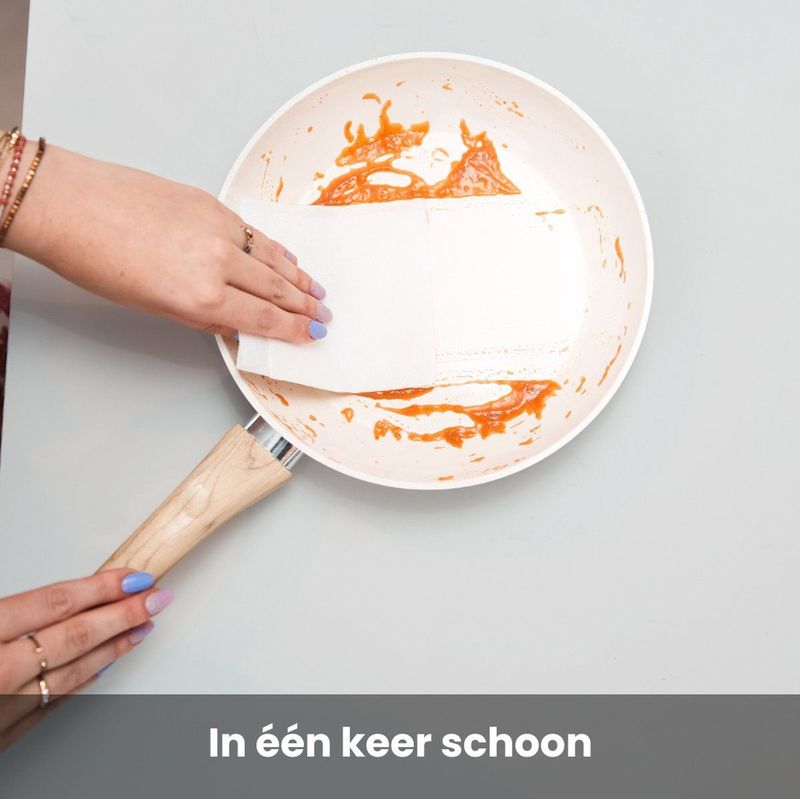 Cook & Pan - Go Ivory - Koekenpannenset - Crème - 3-delig - Inductie - Keramische Anti-aanbaklaag PFAS-vrij