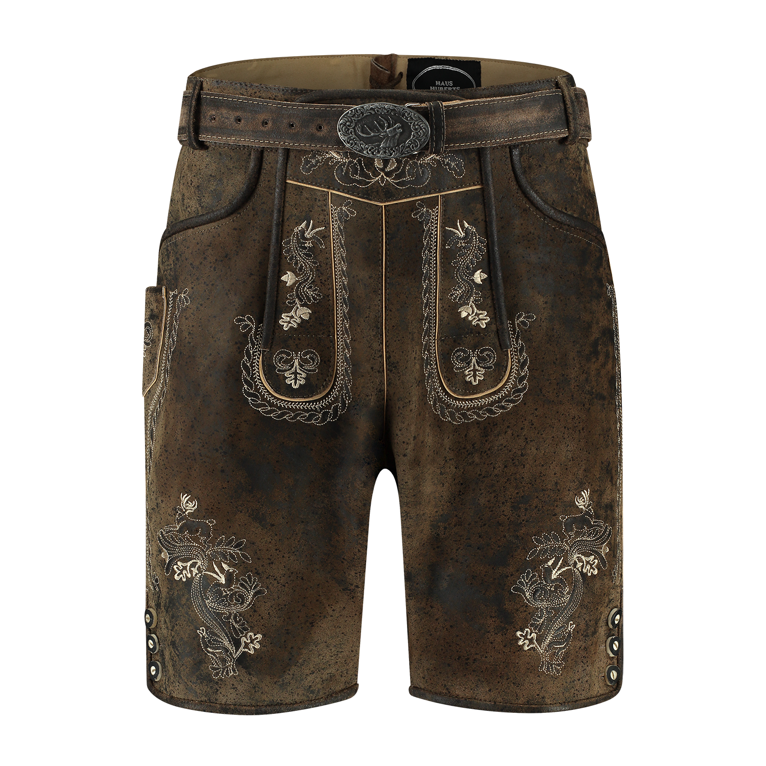 Lederhose Bruin Heren Kort Vintage