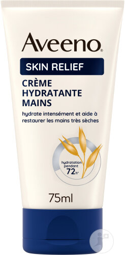Aveeno Skin Relief Crème Hydratante Pour Les Mains Sans Parfum Tube 75ml