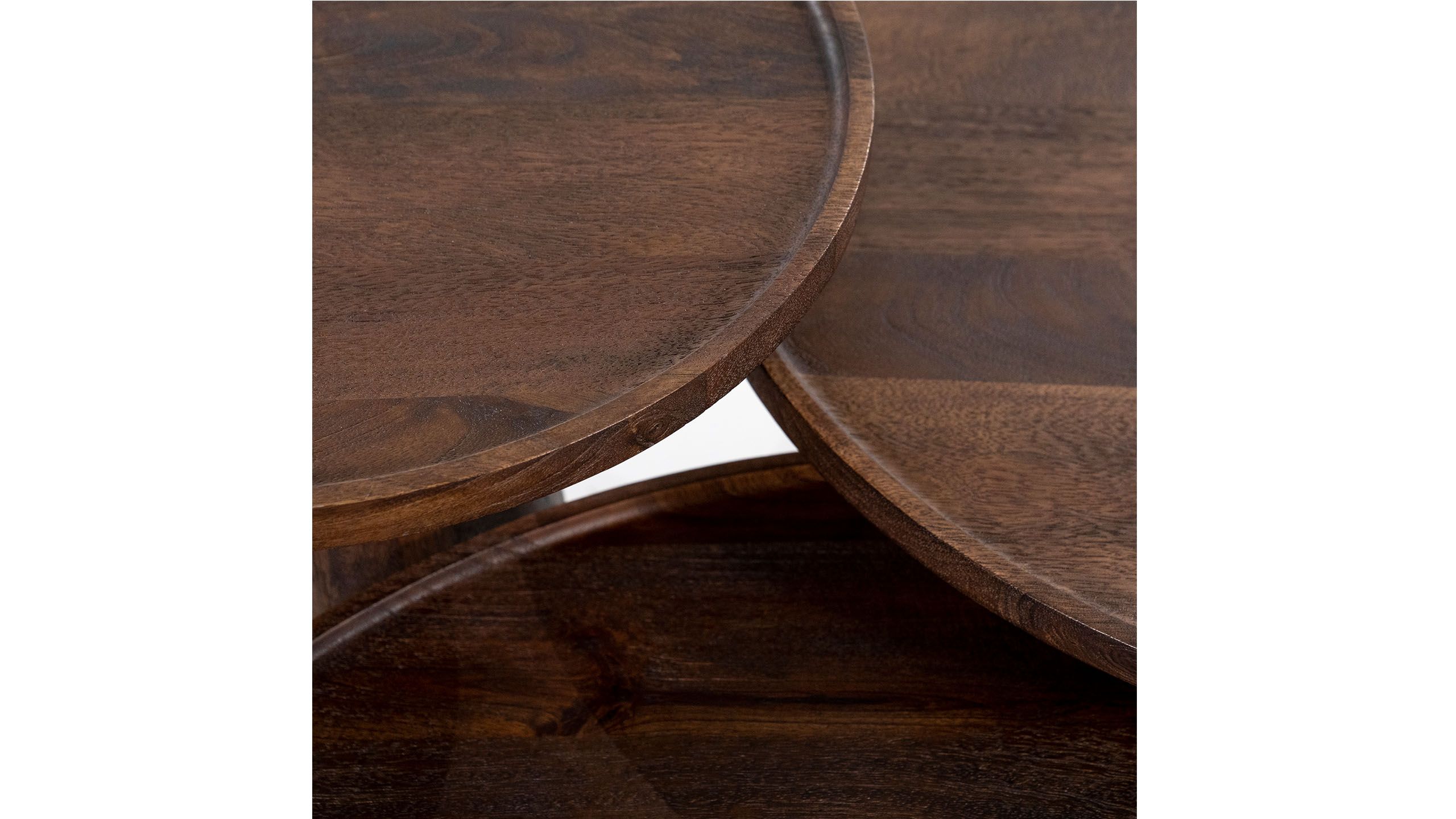 Salontafel 95654 - bruin Ron ⌀80  x H32 cm