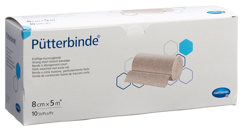 Pütterbinde Binde<br>10 Stück, 8cmx5m