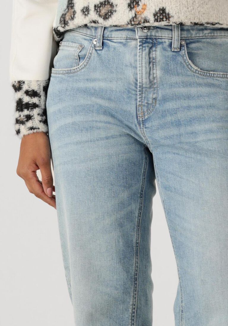 lichtblauwe cambio straight leg jeans gini