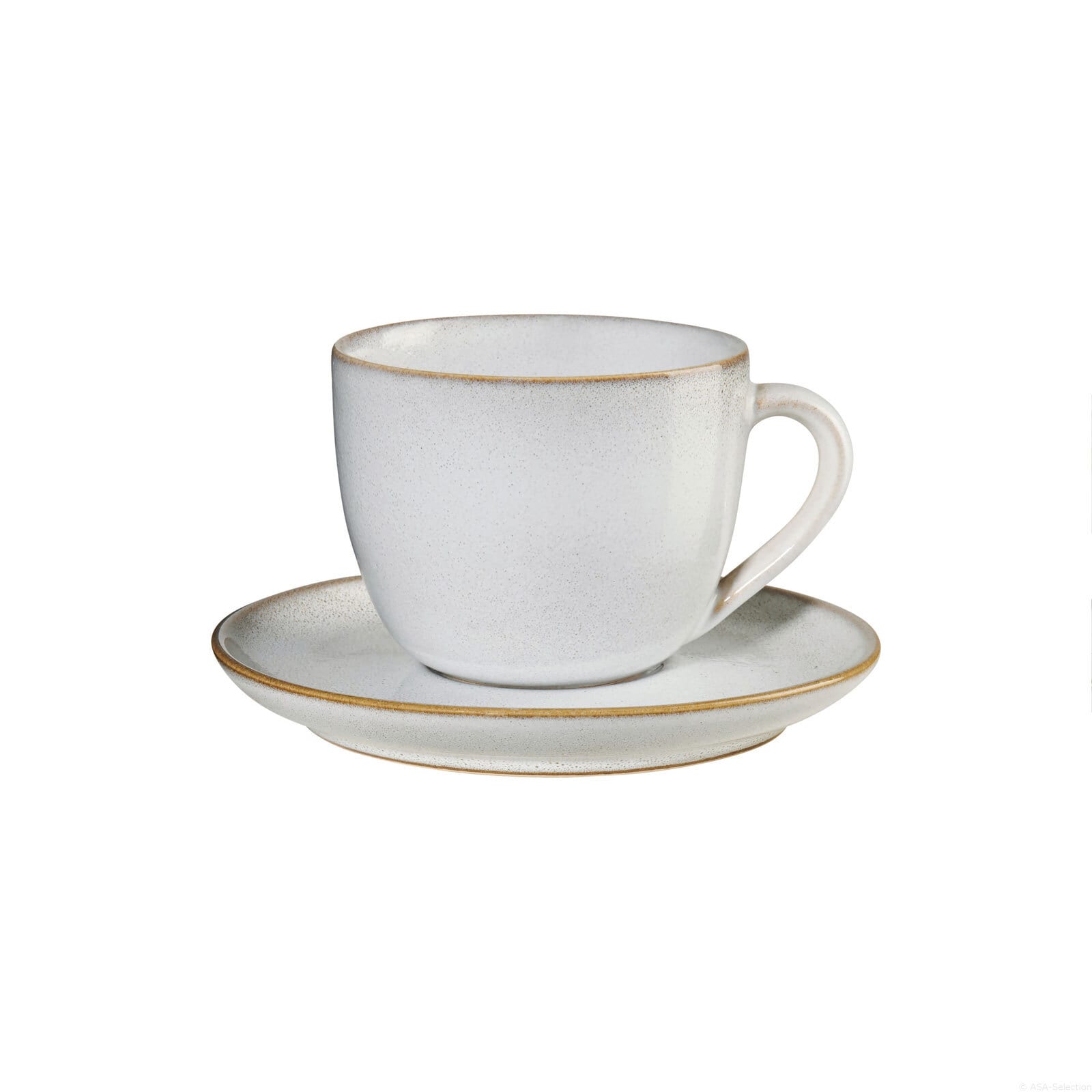 ASA Cappuccinotassen Set SAISONS 12-teilig Steinzeug sandweiß