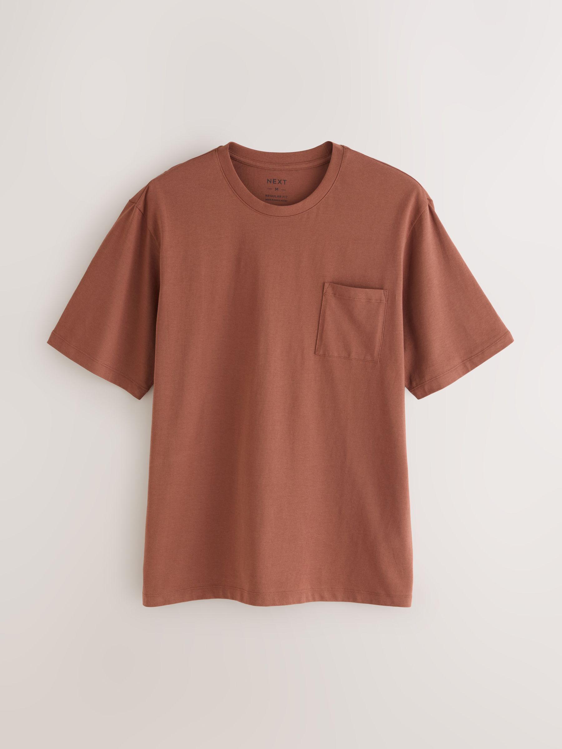 Roestbruin/leisteengrijs - Lange jersey pyjama