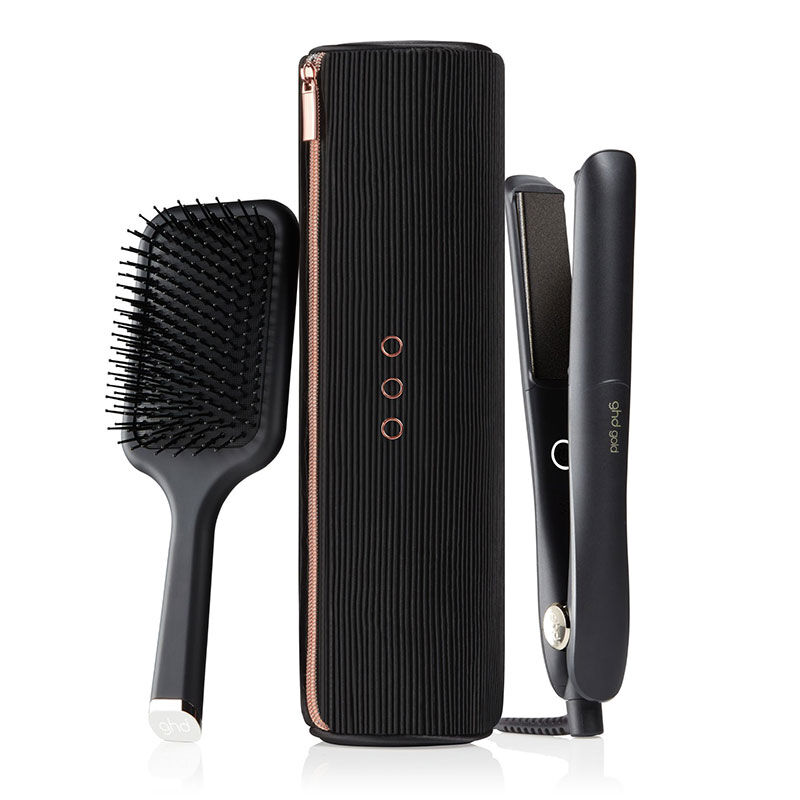 Coffret d'Exception styler Gold avec brosse plate et pochette