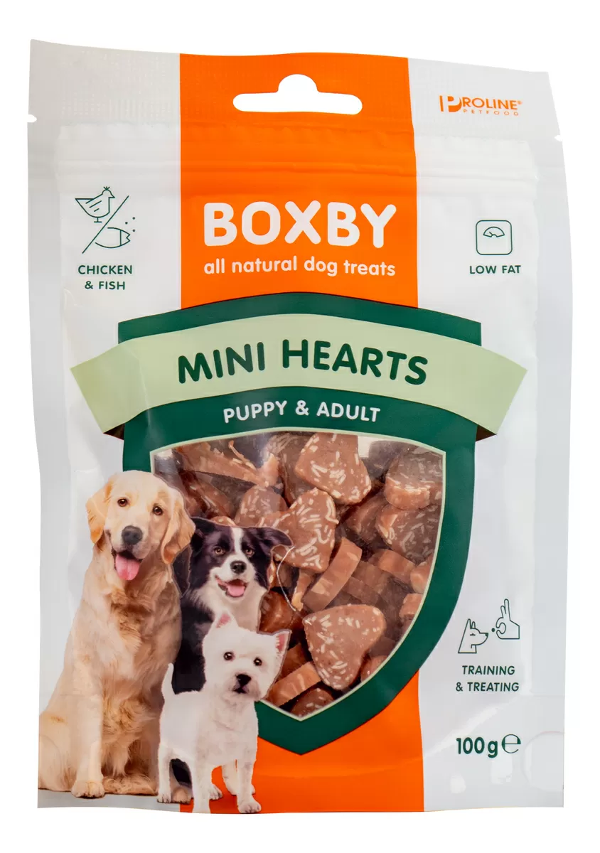 Boxby Mini Puppy (Hjerter) - 100 g.