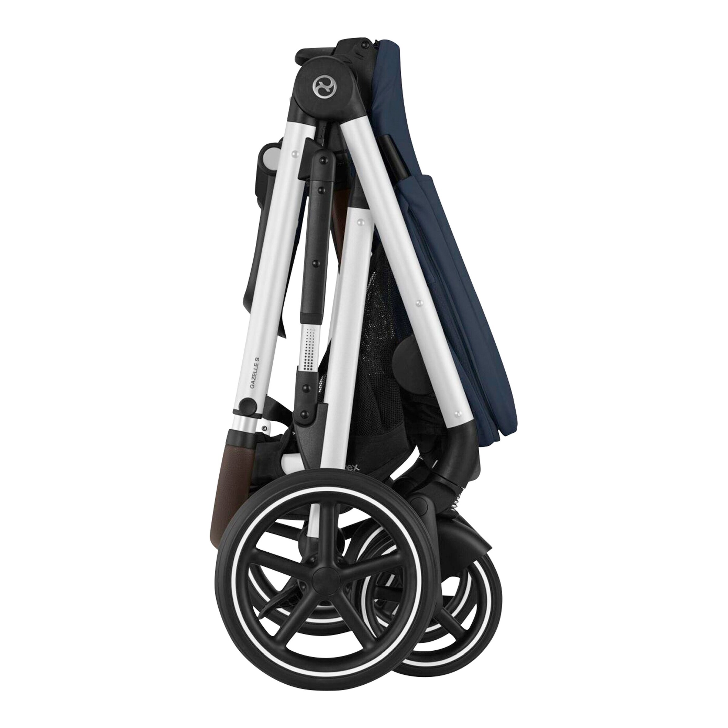 Cybex - GOLD Kombikinderwagen Gazelle S silver / ocean blue
