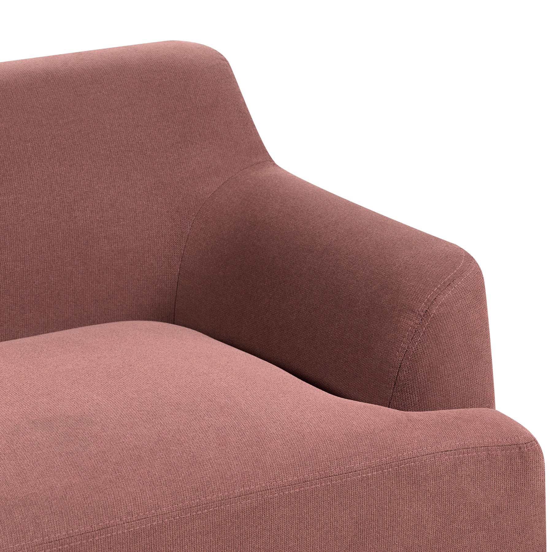 Beliani - SOSJO - Driezitsbank - Bordeaux - Polyester