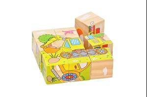 PUZZLE CUBE 4 FACES 9 PIECES