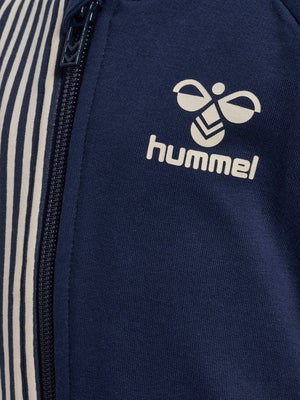 Hummel Stripy Full-Zip Genser, Black Iris
