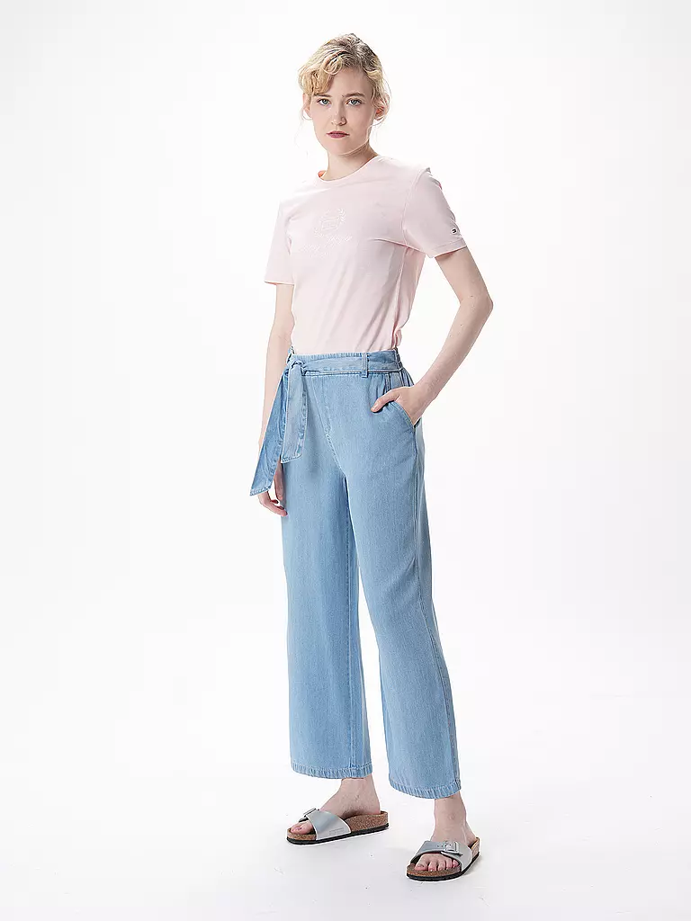 S.OLIVER Culotte High Rise blau