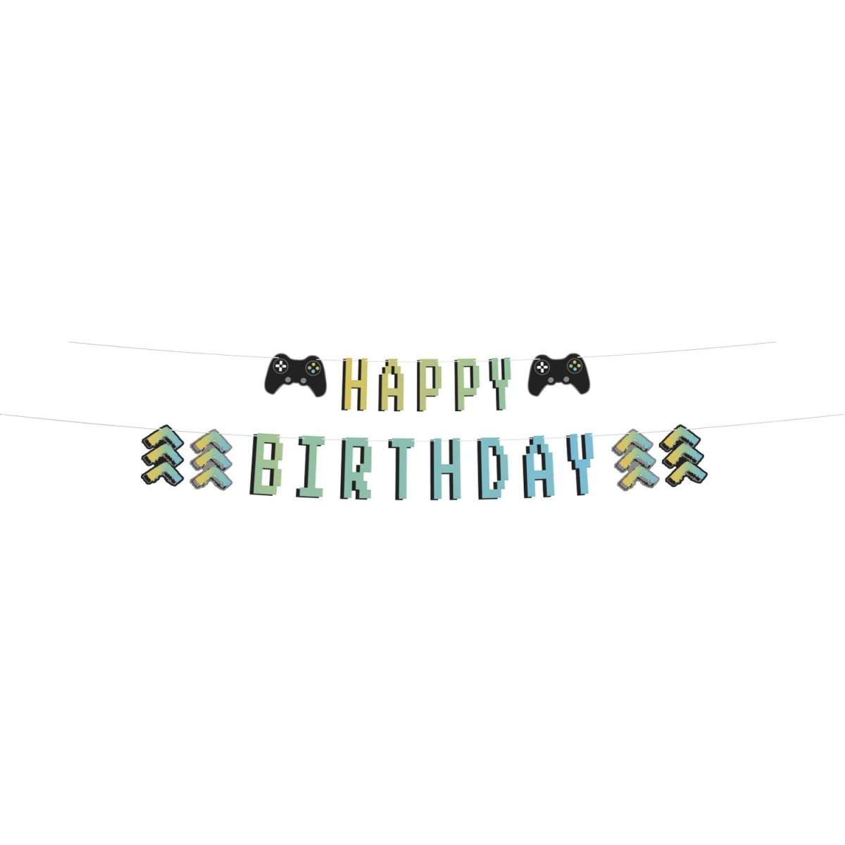 Gaming Party Letterslinger Happy Birthday 1,50m