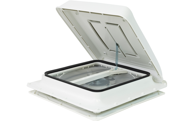 Fiamma Turbo Vent Dachhaube mit Ventilator 36 x 36 - 42 x 42 cm Crystal