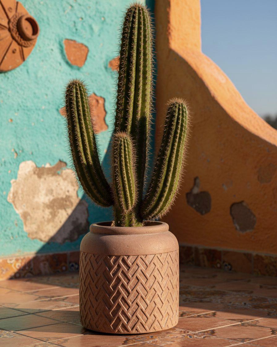 Bloempot GERAKAS 35 cm Beige