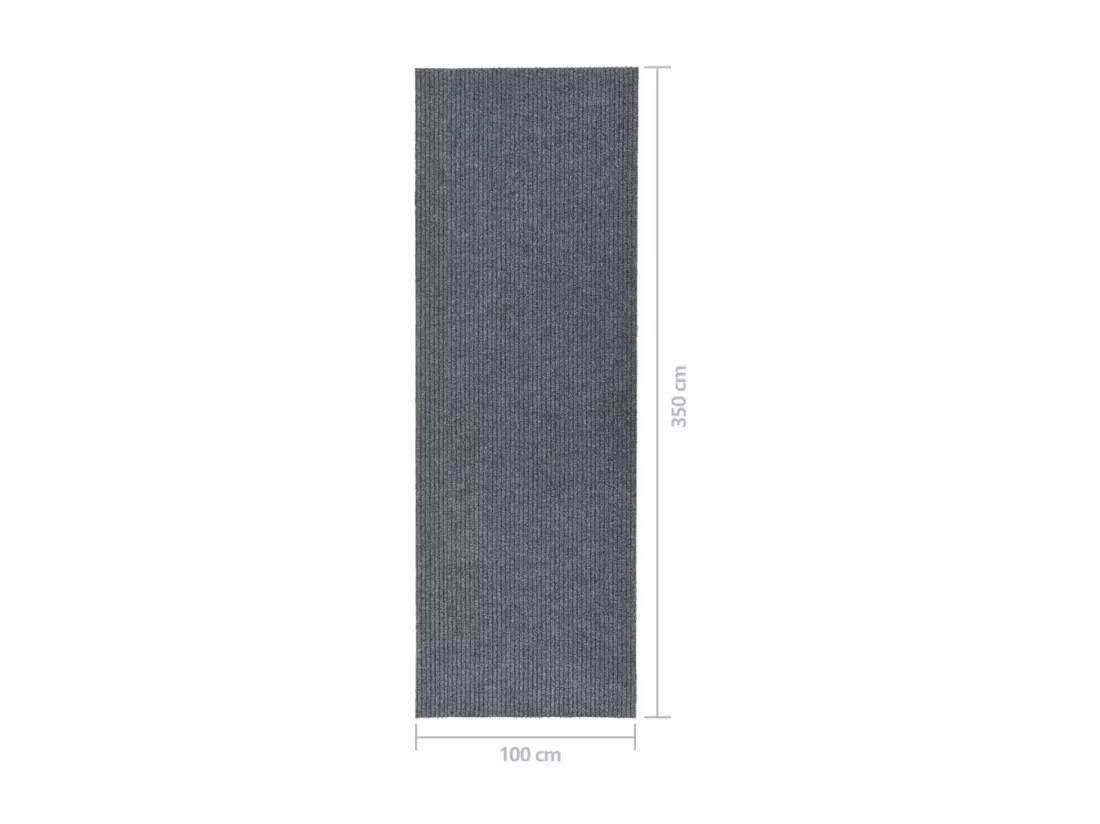 Tapis 100x350 cm gris