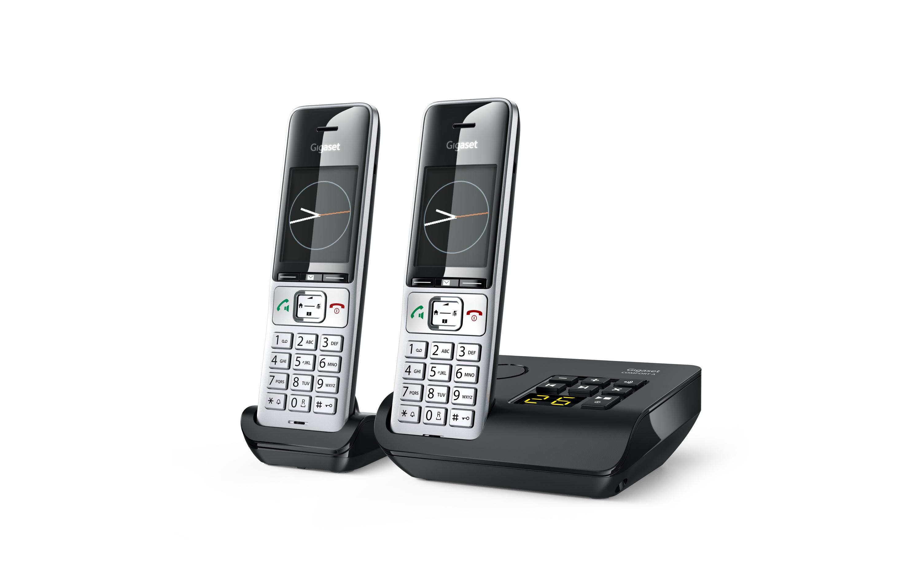 Schnurlostelefon Comfort 500A Duo Schwarz/SilberDer neue Massstab in puncto komfortable Kommunikation für Zuhause und Home Office