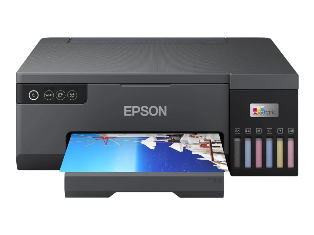Epson EcoTank L8050 - Printer - farve - blækprinter - ITS - A4 - 5760 x 1440 dpi - op til 8 spm (mono) / op til 8 spm (farve) - Wi-Fi(n)