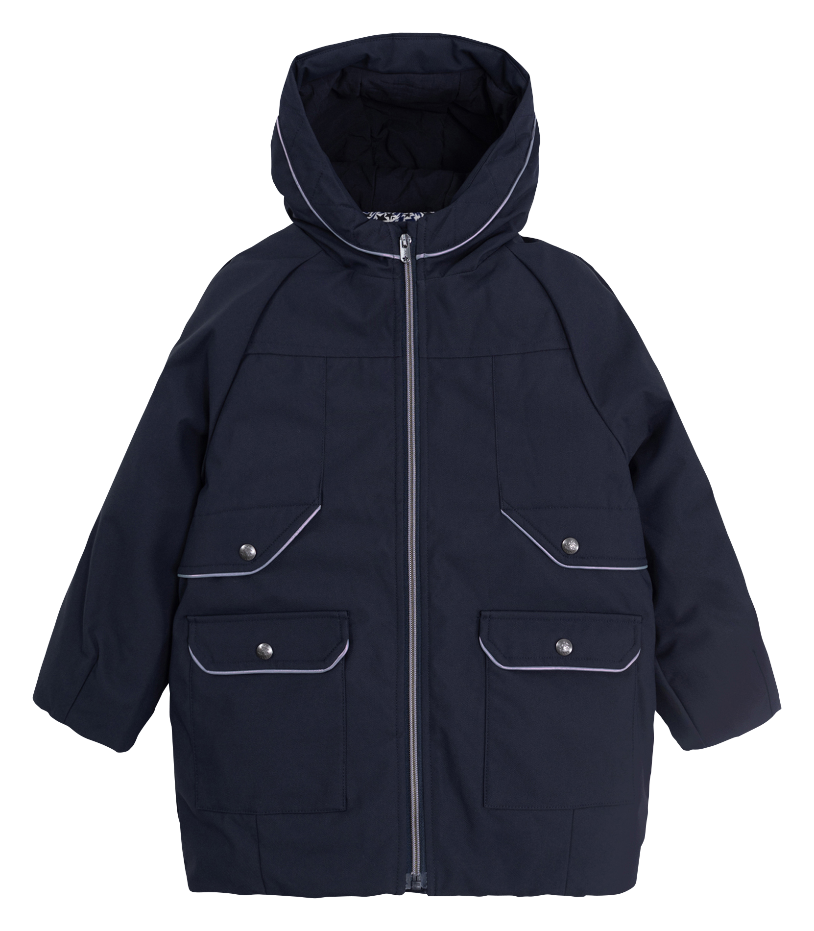 Parka imprimée deux-en-un | Bleu