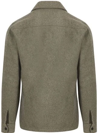 Suitable Overshirt Wool Blend Olijfgroen OVSH-WM-STBL-24W02 kopen