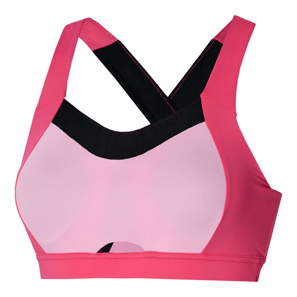 Mizuno ACTIVE HIGH SUPPORT - Brassière Femme sangria sunset
