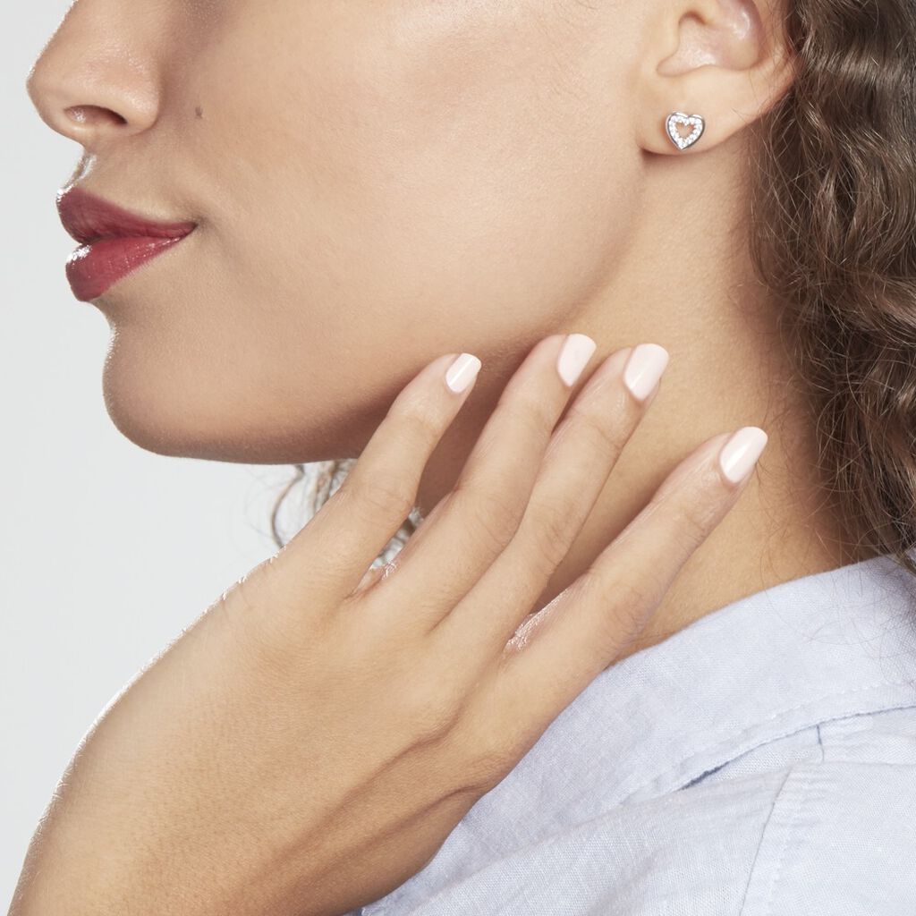 Boucles D'oreilles Puces Ibosus Argent Oxyde