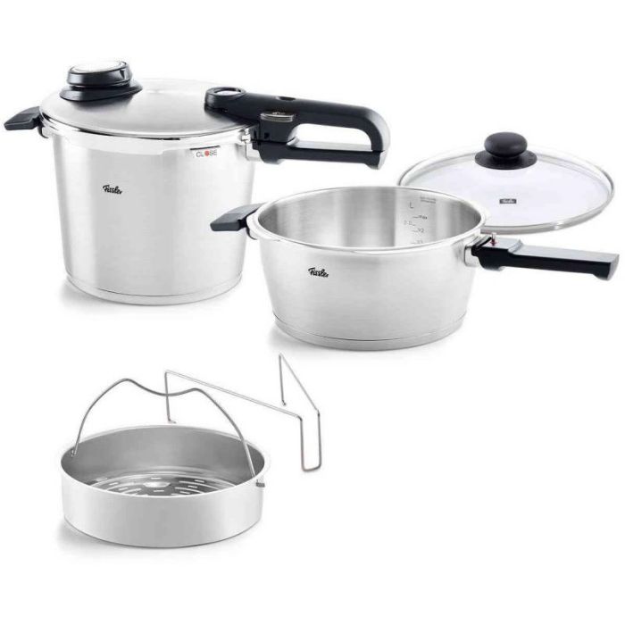 Fissler Vitavit® Premium-Schnellkochtopf-Set 6 L + 3,5 L